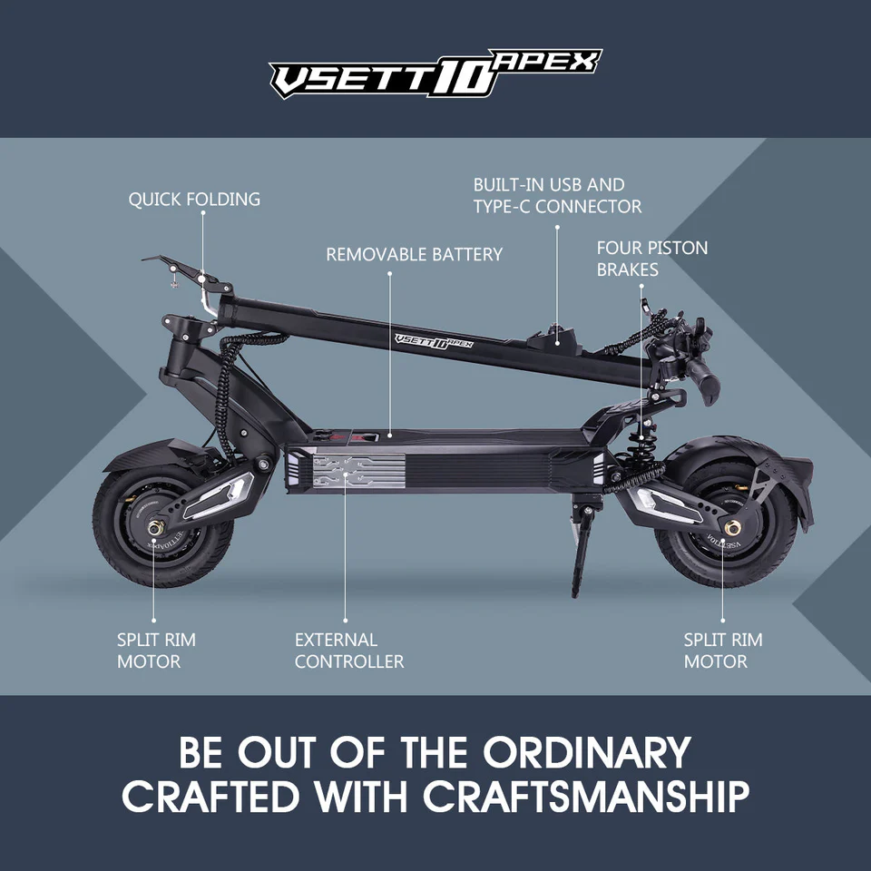 vsett 10+ apex electric scooter vsett 10+ apex electric scooter